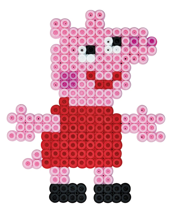 Hama Beads Peppa Pig, Lasten helmisetti, 5 vuosi/vuosia, Monivärinen