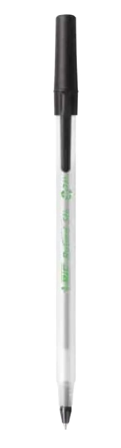BIC Ecolutions Round Stic, Kulspetspenna, pinnformad, Svart