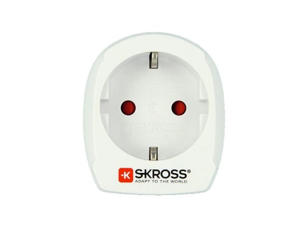 Skross 1.500203-E, Type B, Universal, Type C, Type F, 100-250 V, 15 A, Hvit