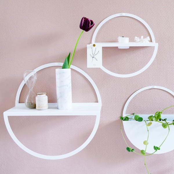 Circle shelf Ø 35 cm. White