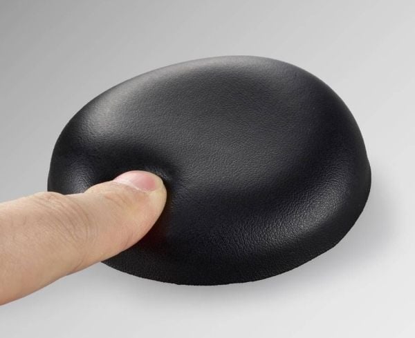 Renkforce RF-6031912, musta, Tekonahka, PU-vaahto, 81 mm, 81 mm, 20 mm, 1 kpl