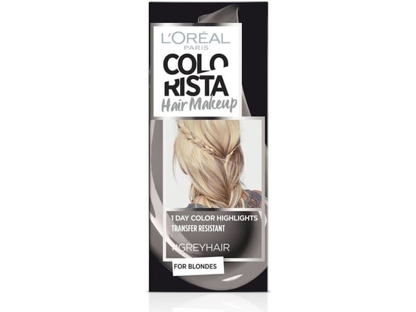 L'Oréal Paris (julkinen) Colorista Hair Make Up, Grå, Grey, Hunstik, Blond, Brun, Rør, 1 stk
