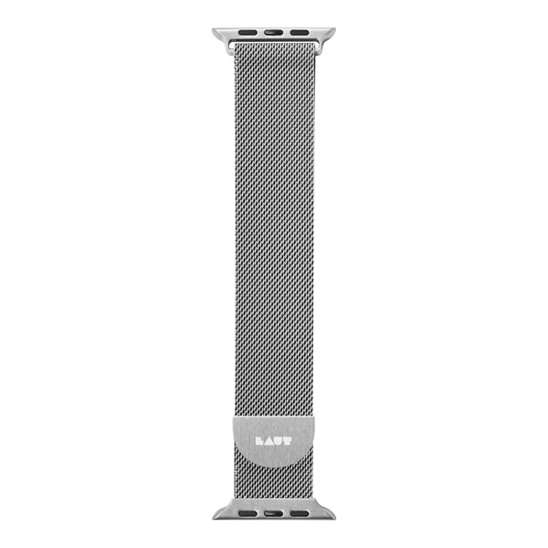 LAUT Steel Loop, Band, Smartwatch, Silver, Apple, Apple Watch 42/44/45 mm, Rostfritt stål