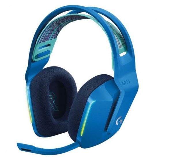 Logitech G G733 LIGHTSPEED Wireless RGB Gaming Headset - Hodesett - full størrelse - 2,4 GHz - trådløs - svart