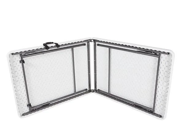 Perel FP183, Valkoinen, Suurtiheyspolyeteeni (HDPE), Terästä, Suorakaiteen muotoinen, 4 jalkoja, H-jalat, 700 mm