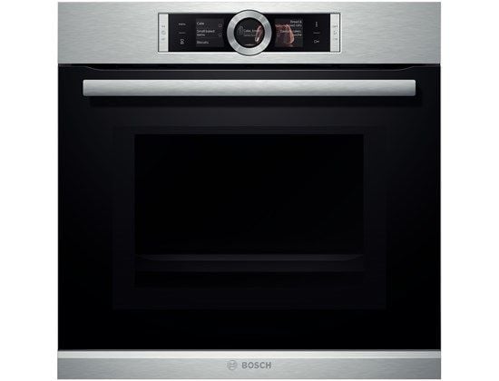 Bosch Serie 8 HMG6764S1 inbyggnadsugn med mikro 67 l rostfritt stål