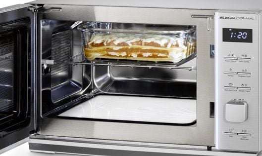 Caso MG 20 Cube mikrobølgeovn med grill 20 L 800 W, sølv
