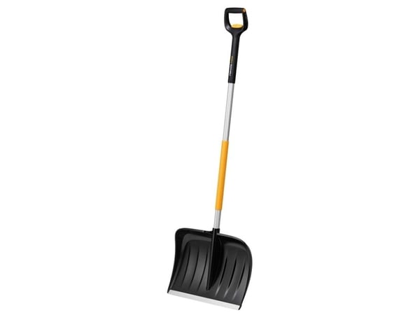 Fiskars 1057189 X-SERIES teleskopisk snøskuffe, svart/oransje