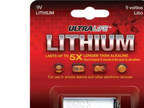 Ultralife U9VL-J-P 6LR61 9 V-blokbatteri Lithium 1200 mAh 9 V 1 stk