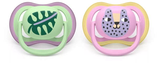 Philips AVENT Pacifier SCF087/13 ultra air, Klassisk napp, Ortodontisk, Silikon, Pojke/flicka, Tål diskmaskin