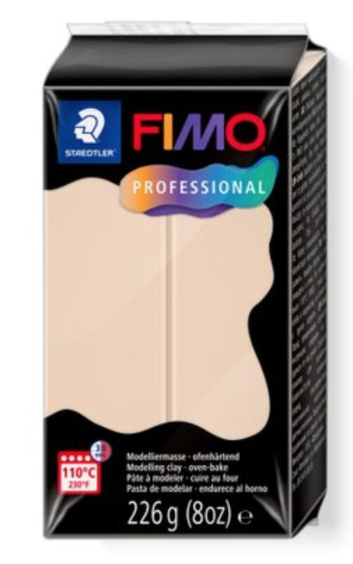 Staedtler FIMO Modellbau, Keramiklera, Beige, 8 styck, 110 ° C, 30 min, Tyskland