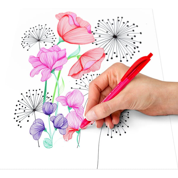 Staedtler ball 4230 M, Klips, Assorterte farger, 8 stykker