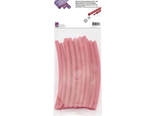 Conrad T1902CA036, Kutistesukka, Punainen, Polyeteeni, 2 mm, 15 kpl, 2 mm