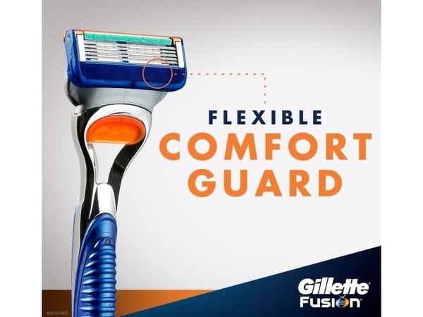 Gillette Fusion - Genopfyldelig barberklingepatron - han - 5 klinger (pakke med 4)