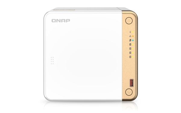QNAP TS-462 - NAS-server - 4 brønner - SATA 6Gb/s - RAID 0, 1, 5, 6, 10, JBOD - RAM 4 GB - 2.5 Gigabit Ethernet - iSCSI støtte
