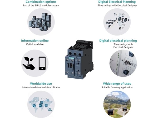 Siemens 3RT2026-1CK64-3MA0, 85 mm, 54 mm, 92 mm, 149 mm, 476 g, 1 kpl
