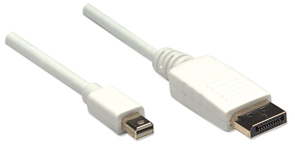 Manhattan 393812, 2 m, Mini DisplayPort, DisplayPort, Hankjønn, Hankjønn, 2560 x 1600 piksler