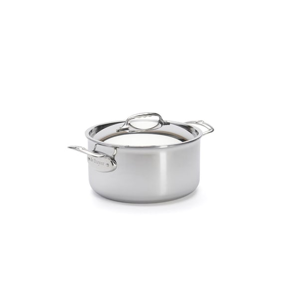 de Buyer Affinity kattila kannella 24 cm 5,4 l ruostumaton teräs