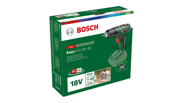 Bosch EasyDrill 18V-40 sladdlös borrskruvdragare 18 V 40,0 Nm, solo