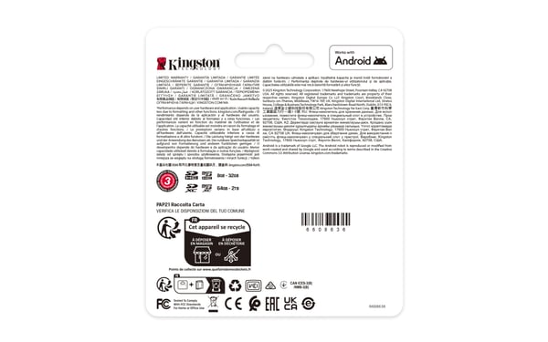 Kingston Industrial - Flashminnekort (SD-adapter inkludert) - 128 GB - A1 / Video Class V30 / UHS-I U3 / Class10 - microSDXC UHS-I
