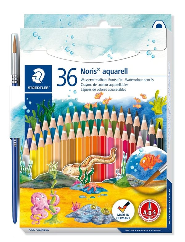 STAEDTLER Noris Club vesiväri - värikynä - valikoituja värejä (36 kpl)