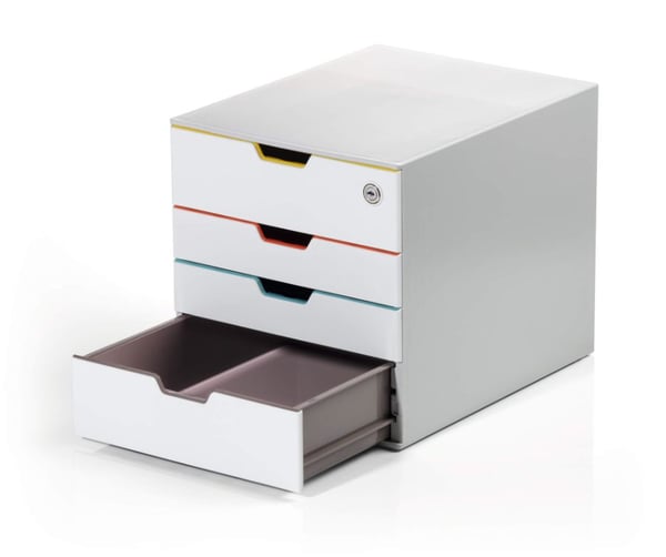 DURABLE VARICOLOR MIX 4 SAFE - Skuffekabinet - 4 skuffer - for ANSI A (Letter) (216 x 279 mm), A4 (210 x 297 mm), C4 (229 x 324 mm), Folio (216 x 3...