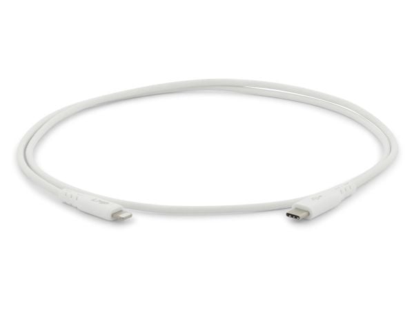 LMP 18995, 1 m, Lightning, USB C, Hankjønn, Hankjønn, Hvit