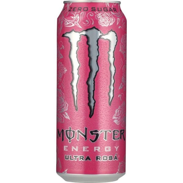 Monster Energy Ultra Rosa 50 cl burk Zero Sugar - (24 st) inkl. pant
