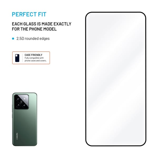 FAST skjermbeskytter i herdet glass med full deksel for Xiaomi 15 Black