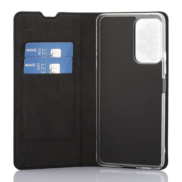 Wave BookCase protective case, Samsung Galaxy A53 5G, black