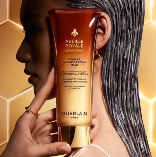 Guerlain Abeille Royale hodebunns- og håropplysende og reparerende maske 200 ml