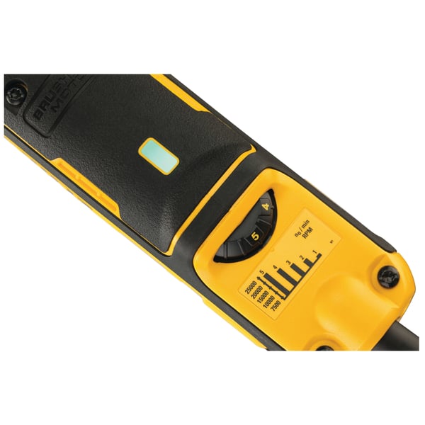 DeWALT DWE4997-QS, Rak minislipmaskin, Svart, Gul, Borstlös, 25000 RPM, 6 mm, 90 dB