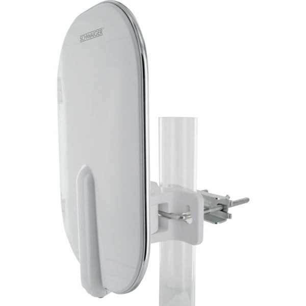 Schwaiger DTA4000 011, Ulkona, Valkoinen, 8,5 m, 36 dB, Kaksoispolarisaatio, DVB-T, DVB-T2