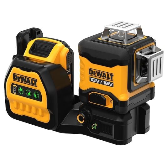DeWALT DCE089D1G18-QW ristilinjalaser 3x360° 12V/18V 1x2,0 Ah, vihreä