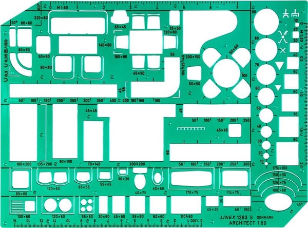 Linex 100413078, Grønn, Plast, Gloss, 1 mm, 160 mm, 230 mm