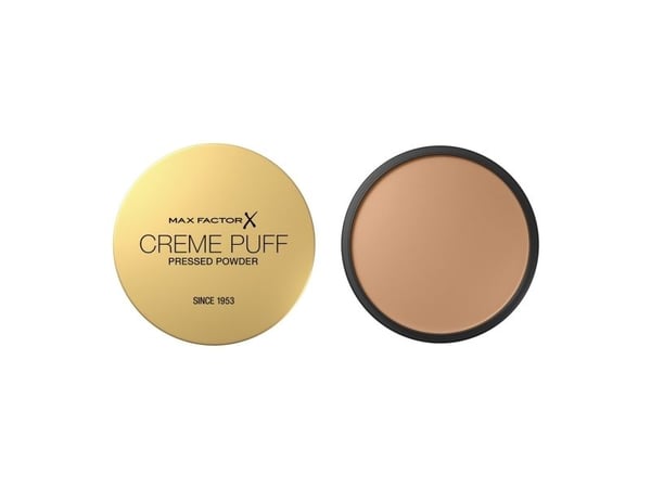 Max Factor Crème Puff, Alle hudtyper, Solbrun hud, Deep Beige, Etui, Komprimert Pulver, Matte