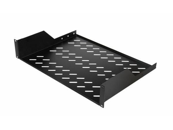 Equip EZFS-19-2-80-B, Stativhylde, Sort, 2U, Tyrkät, 48,3 cm (19"), 482 mm