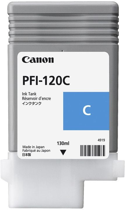 Canon PFI-120C, Syaani, 130 ml, 1 kpl, Kertapakkaus