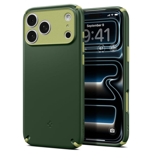Spigen Nano Pop Hybrid (MagFit), Etui, Apple, iPhone 17 Pro Max, 17,5 cm (6.9"), Mørkegrønn