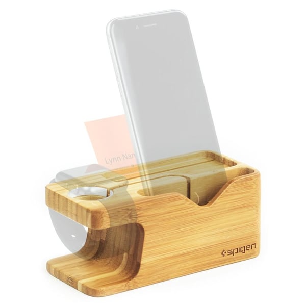 Spigen Stand S370, Apple, Watch, iPhone, Trä