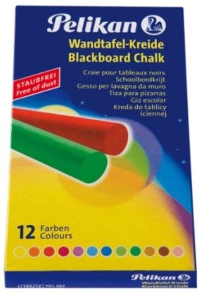Pelikan 745 - Kritt - assorterte farger (en pakke 12)