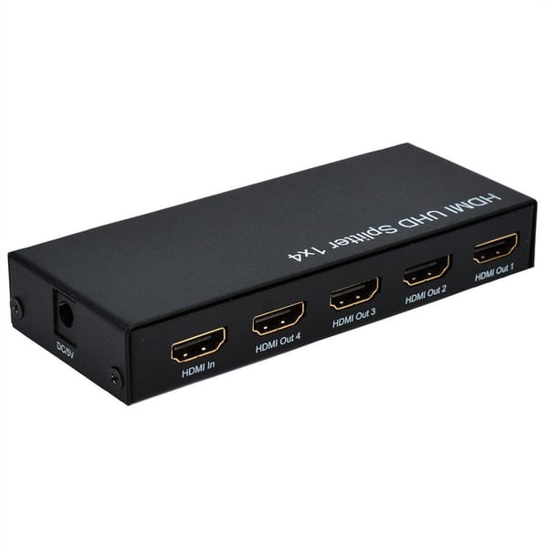 ROLINE 14.01.3586, HDMI, 4x HDMI, 3840 x 2160 pikseliä, Musta, 3840 x 2160, 2160p