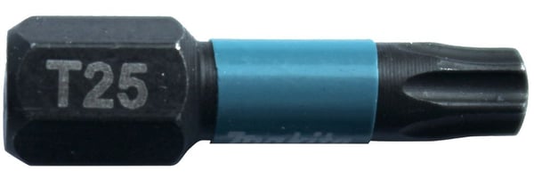 Makita Impact Black - Impact screwdriver bit - 2 delar - torx - T25 - hexagonalt - längd: 25 mm