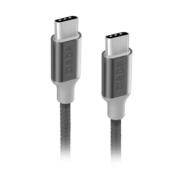 USB-kabel SBS Mobile USB-C til USB-C 1,5 m svart (8018417335143)