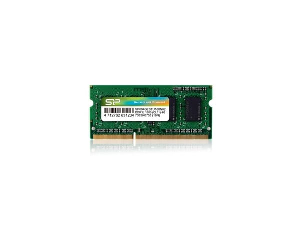 Silicon Power SP004GLSTU160N02 muistimoduuli 4 GB DDR3L 1600 MHz SO-DIMM