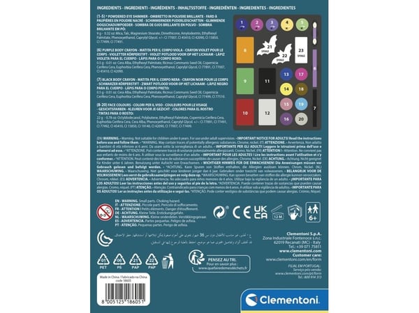 Clementoni Crazy chic kasvomaalaus 78770