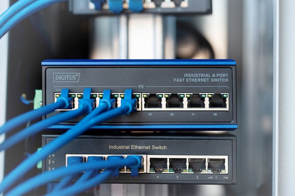 DIGITUS Professional DN-650106 Industrial - Switch - ikke-styrt - 8 x 10/100 - DIN-skinnemonterbar - DC-strøm