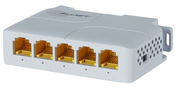 ALLNET 222870, Uhåndtert, L2, Gigabit Ethernet (10/100/1000), Strøm over Ethernet (PoE), Rack-montering, DIN rail