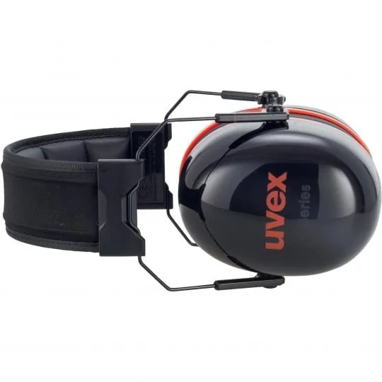 Uvex K30, Headset, Konstruksjon, Sort, Rød, 36 dB