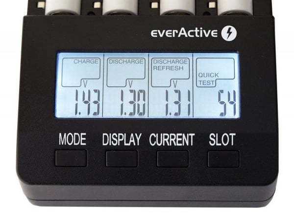 Everactive NC-3000, Nikkel-kadmium (NiCd), Nikkelmetallhydrid (NiMH), Overoppheting, AA, AAA, C, D